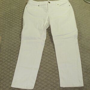 Chico's So Slimming Size 00 / XS Pristine White Ankle Jeans